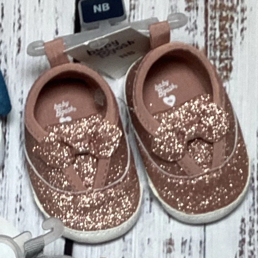 3pk Baby Girl Crib Shoes NWT 2-3 mos.